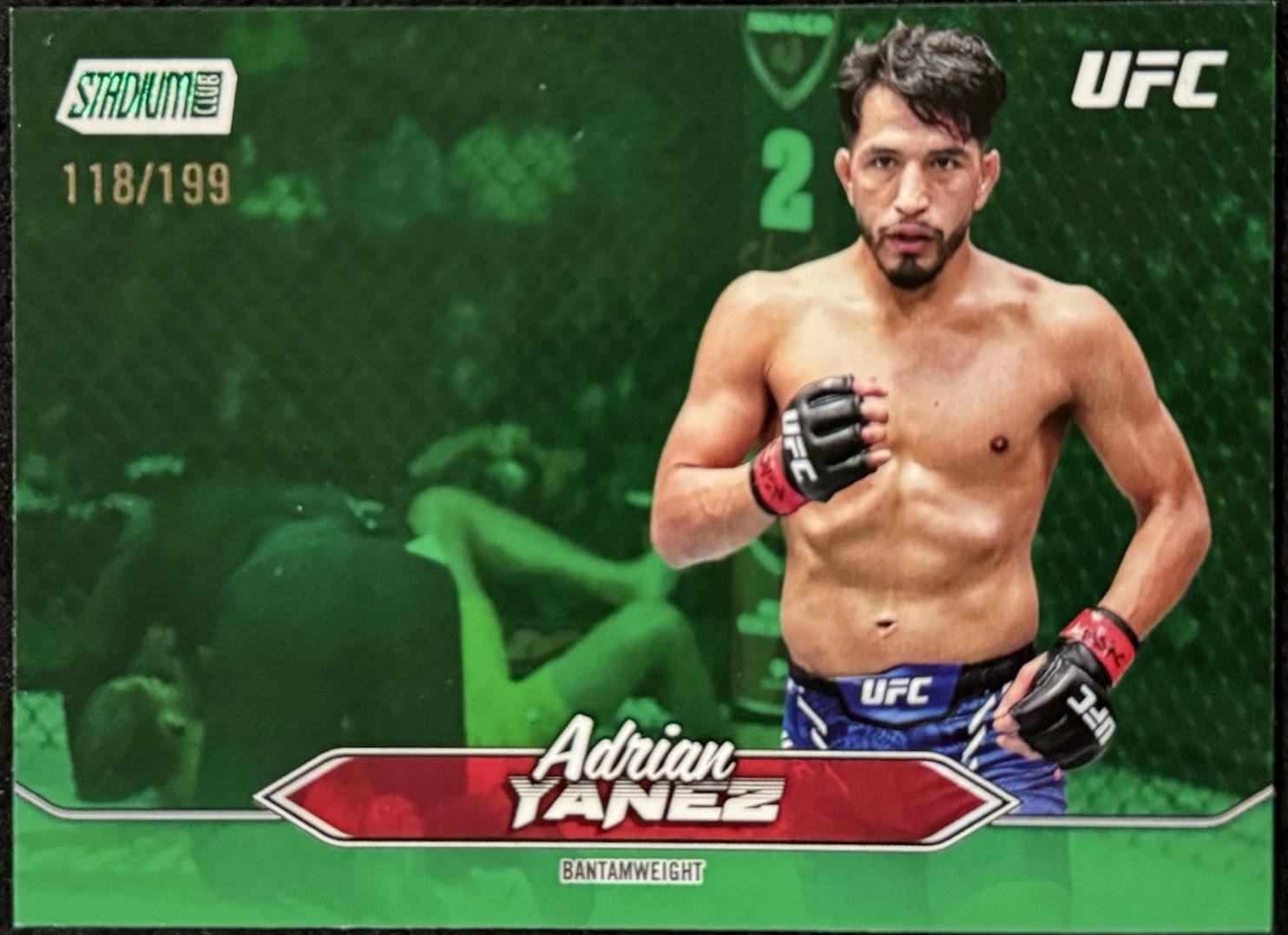 Adrian Yanez 2025 Topps Stadium Club UFC Base #84 Green