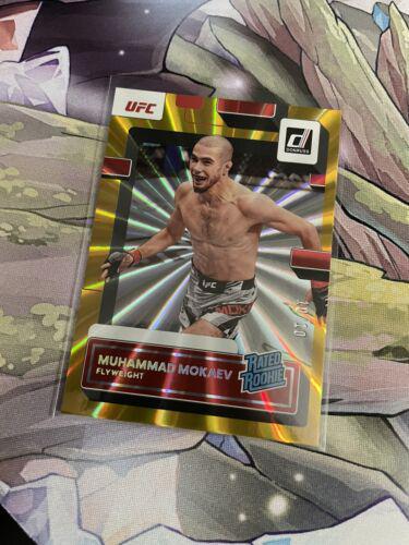 Muhammad Mokaev 2023 Panini Donruss UFC Base #212 Gold Laser