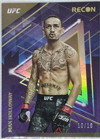Max Holloway 2022 Panini Chronicles UFC Base Recon #240 Gold