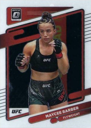 Maycee Barber 2022 Panini Donruss Optic UFC Base #99 Gold Vinyl