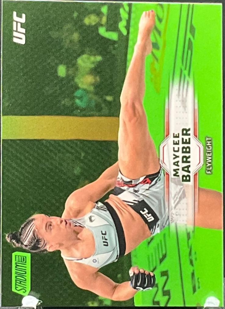 Maycee Barber 2026 Topps Stadium Club UFC Base #62 Lime Green