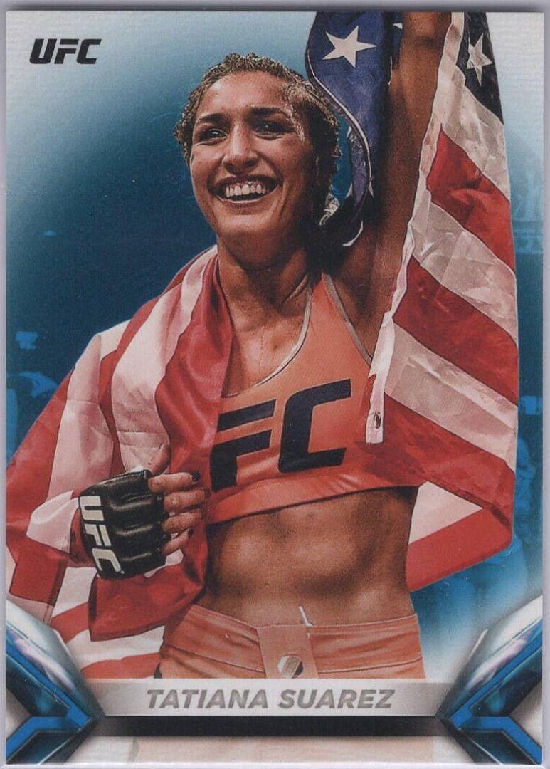 Tatiana Suarez 2018 Topps UFC Knockout Base #92 Blue