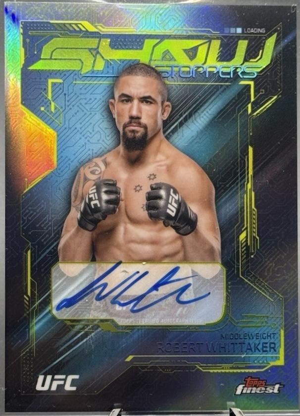 Robert Whittaker 2025 Topps Finest UFC Showstopper Autographs #SSA-RW Refractor