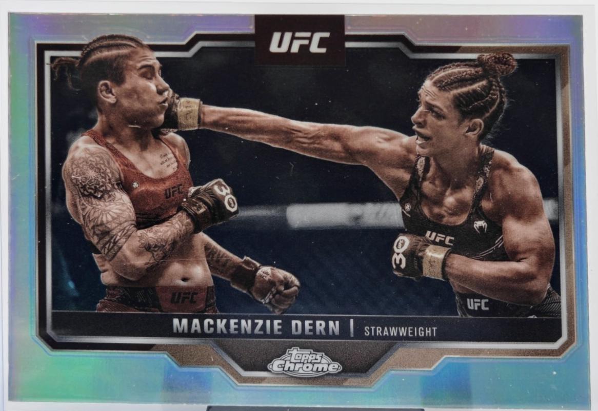 Mackenzie Dern 2025 Topps Chrome UFC Base #183 Sepia Refractor