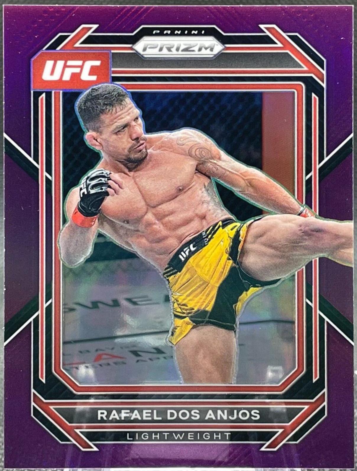 Rafael Dos Anjos 2023 Panini Prizm UFC Base #194 Purple