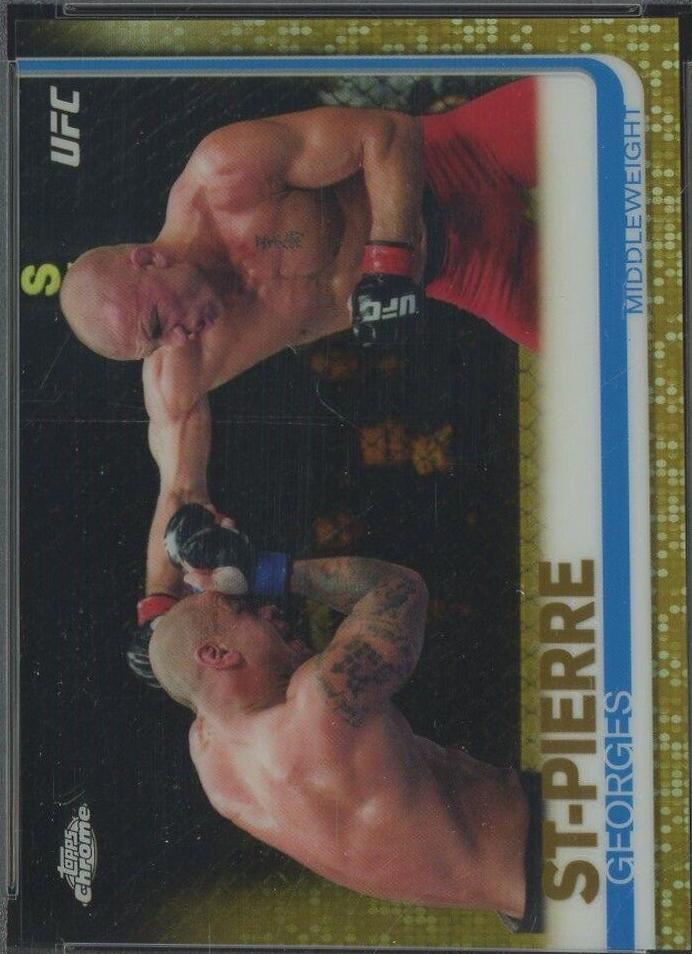 Georges St-Pierre 2019 Topps Chrome UFC Base #5 Gold