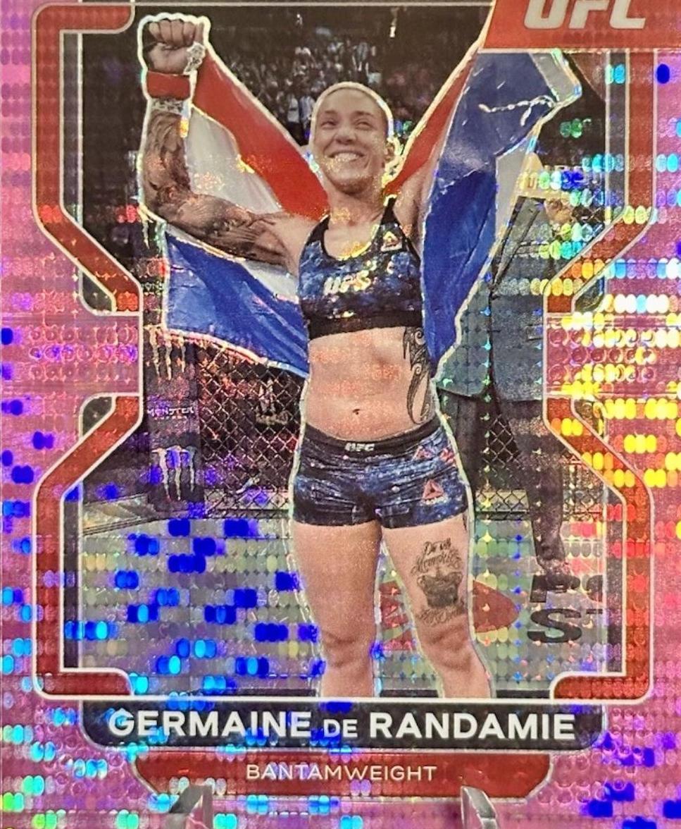 Germaine de Randamie 2022 Panini Prizm UFC Base #173 Pink Pulsar