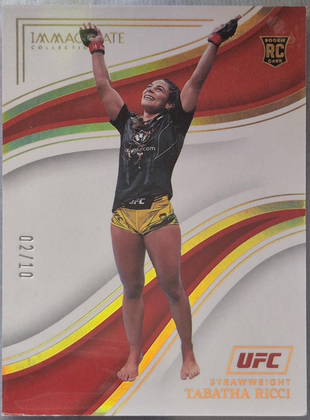Tabatha Ricci 2023 Panini Immaculate Collection UFC Base #6 Gold