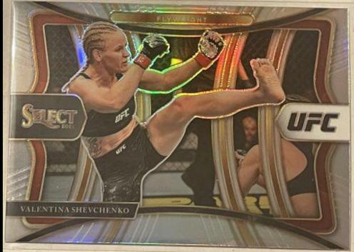 Valentina Shevchenko 2021 Panini Select UFC Premier Level #129 Silver