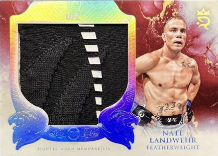 Nate Landwehr 2025 Topps Royalty UFC Rookie Jumbo Relics #RJR-NL Platinum