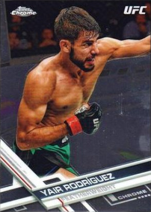 Yair Rodríguez 2017 Topps Chrome UFC Base #91 Blue Wave