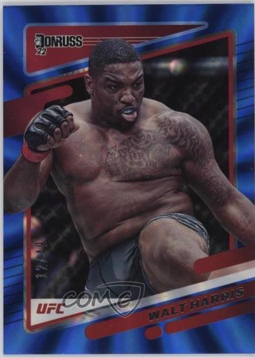 Walt Harris 2022 Panini Donruss UFC Base #187 Blue