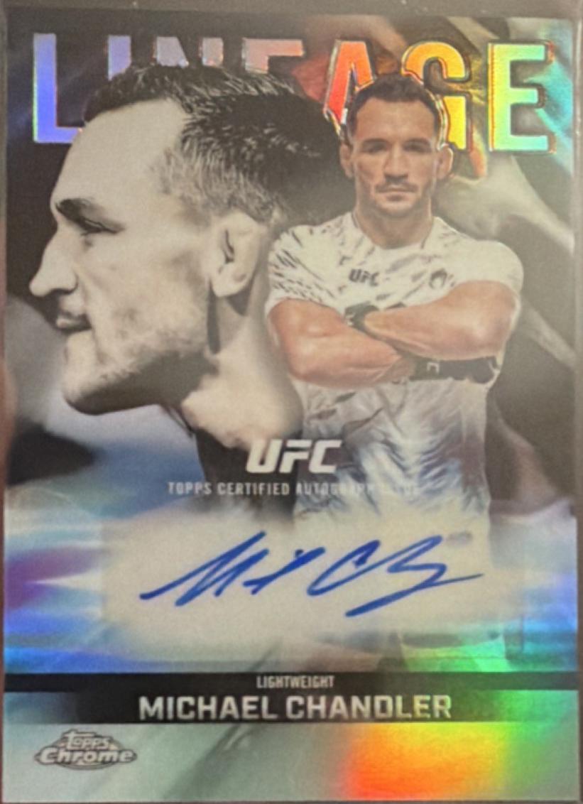 Michael Chandler 2026 Topps Chrome UFC Chrome Lineage Autographs #CCA-MC Refractor