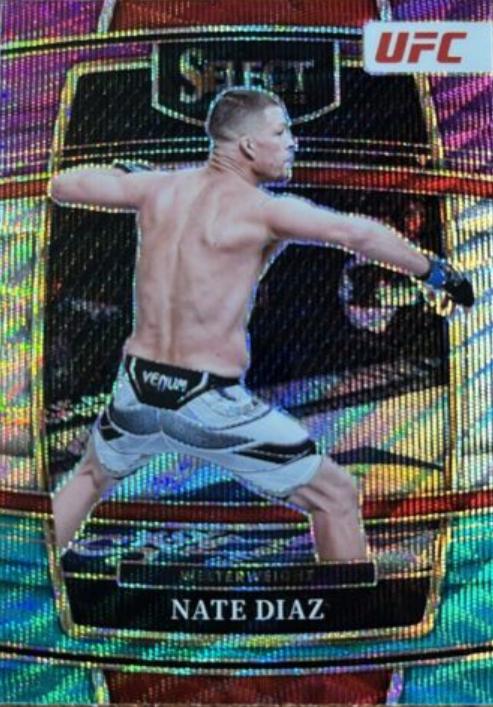 Nate Diaz 2022 Panini Select UFC Concourse #54 Tri Color
