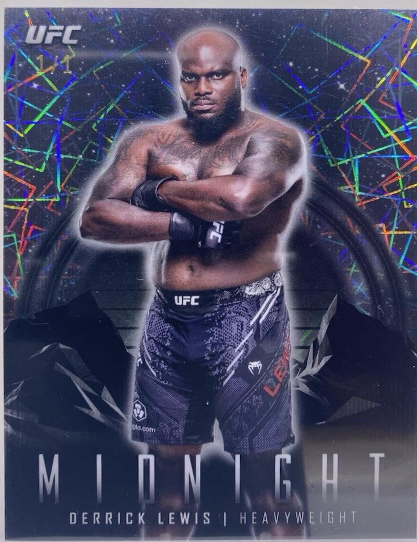 Derrick Lewis 2024 Topps Midnight UFC Base #21 Black Light