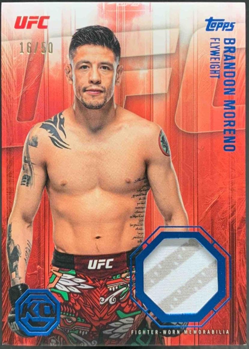 Brandon Moreno 2026 Topps Knockout UFC Knockout Relics #KOR-BM Red