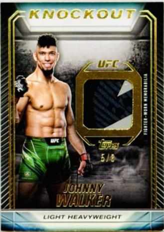 Johnny Walker 2024 Topps Knockout UFC Knockout Relics #KR-JW Gold