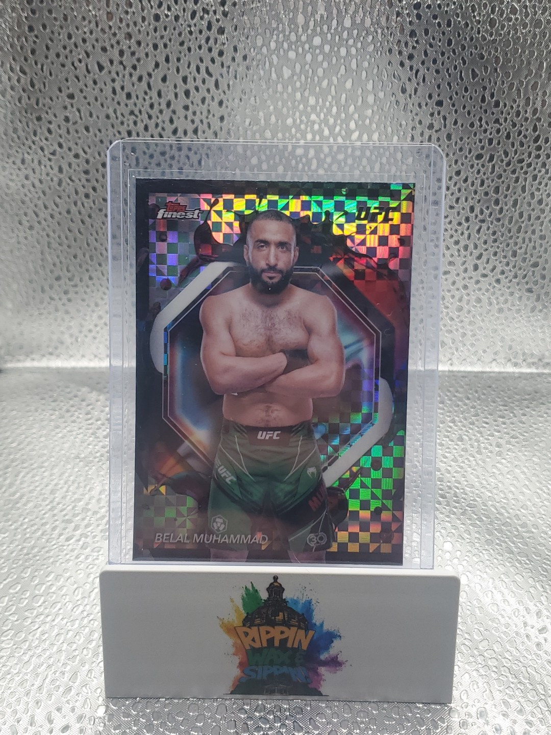 Belal Muhammad 2024 Topps Finest UFC Base Rare #257 Refractor
