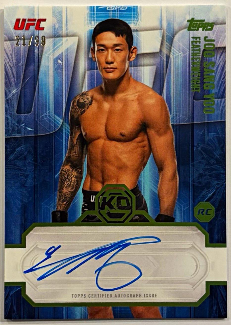 Joo Sang Yoo 2026 Topps Knockout UFC Knockout Autographs #KOA-JSY Platinum