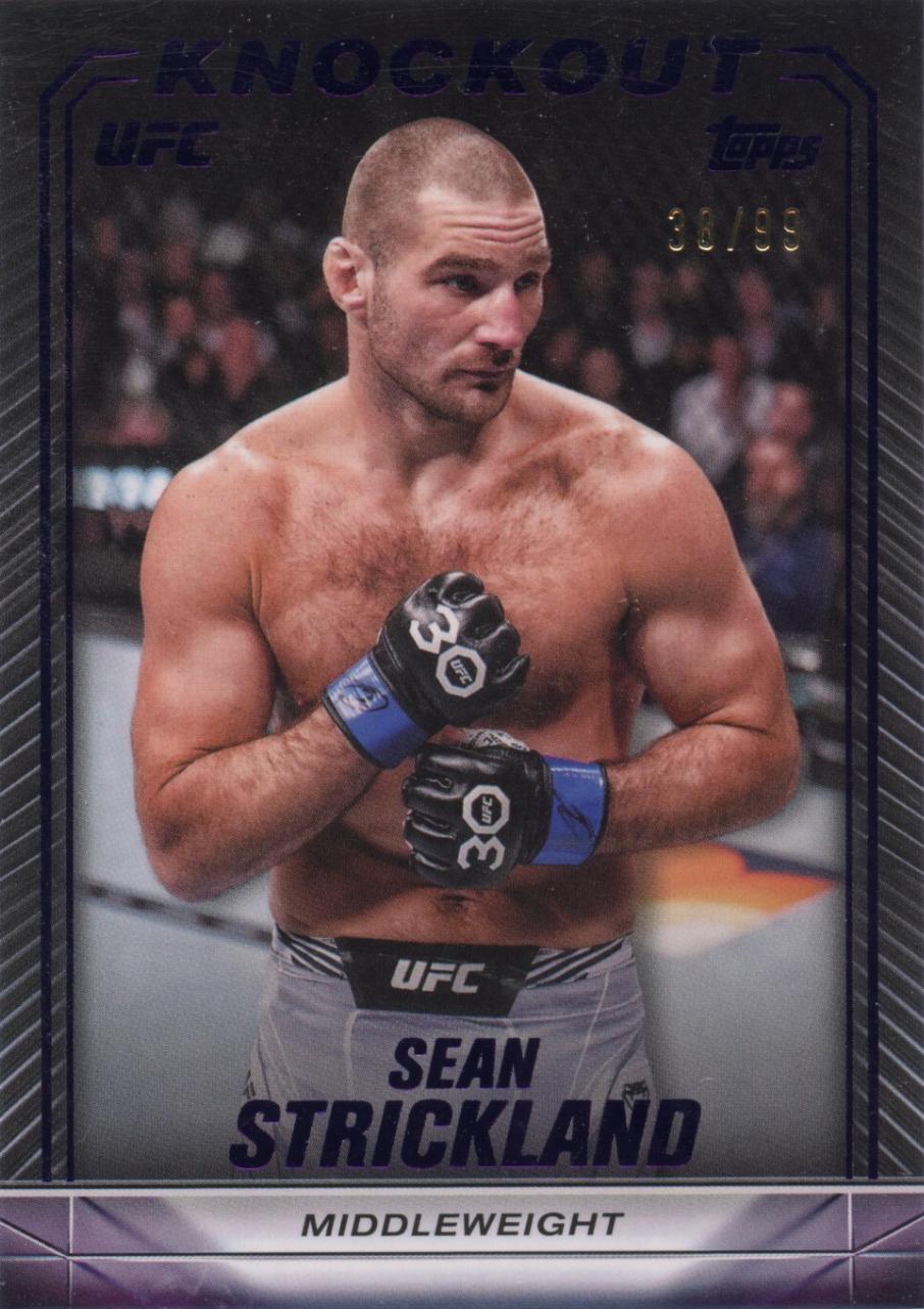 Sean Strickland 2024 Topps Knockout UFC Base #7 Purple