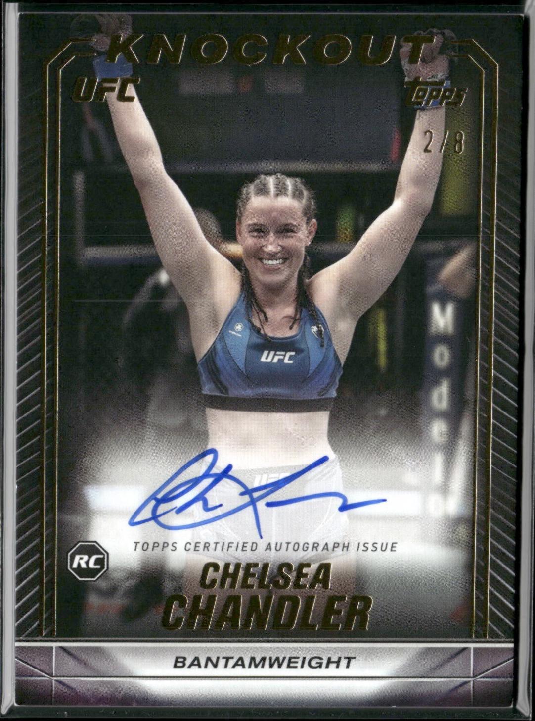 Chelsea Chandler 2024 Topps Knockout UFC Knockout Autographs #KNA-CCR Gold