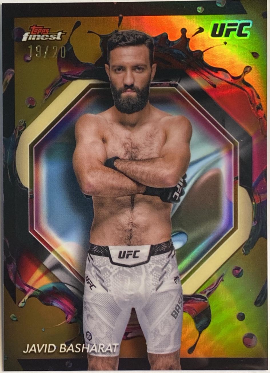 Javid Basharat 2024 Topps Finest UFC Base Rare #254 Die-Cut Refractor