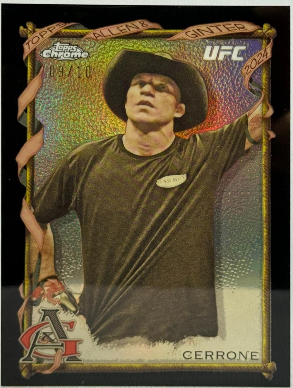 Donald Cerrone 2024 Topps Chrome UFC Allen & Ginter #AAG-13 Black Refractor