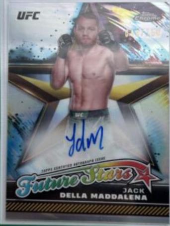 Jack Della Maddalena 2024 Topps Chrome UFC Future Stars Autographs #FSA-JDM Refractor
