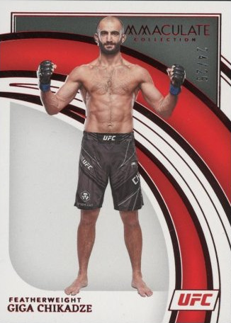 Giga Chikadze 2022 Panini Immaculate UFC Base #66 Green