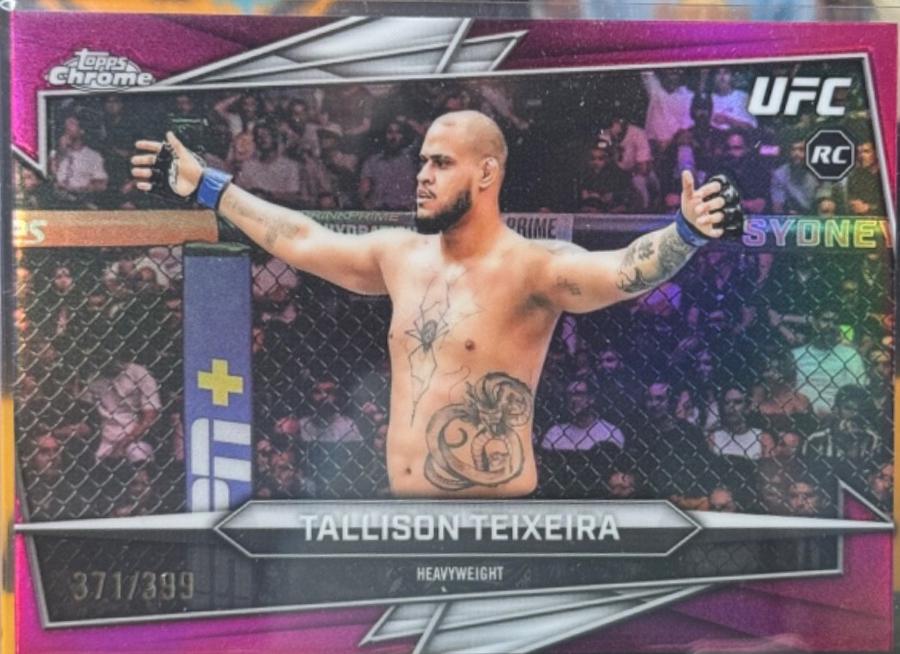 Tallison Teixeira 2026 Topps Chrome UFC Base #69 Magenta Refractor