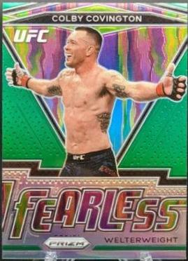 Colby Covington 2021 Panini Prizm UFC Fearless #23 Green