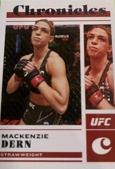 Mackenzie Dern 2023 Panini Chronicles UFC Base Chronicles #10 Purple