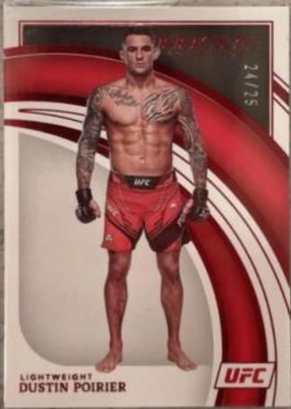Dustin Poirier 2022 Panini Immaculate UFC Base #8 Red