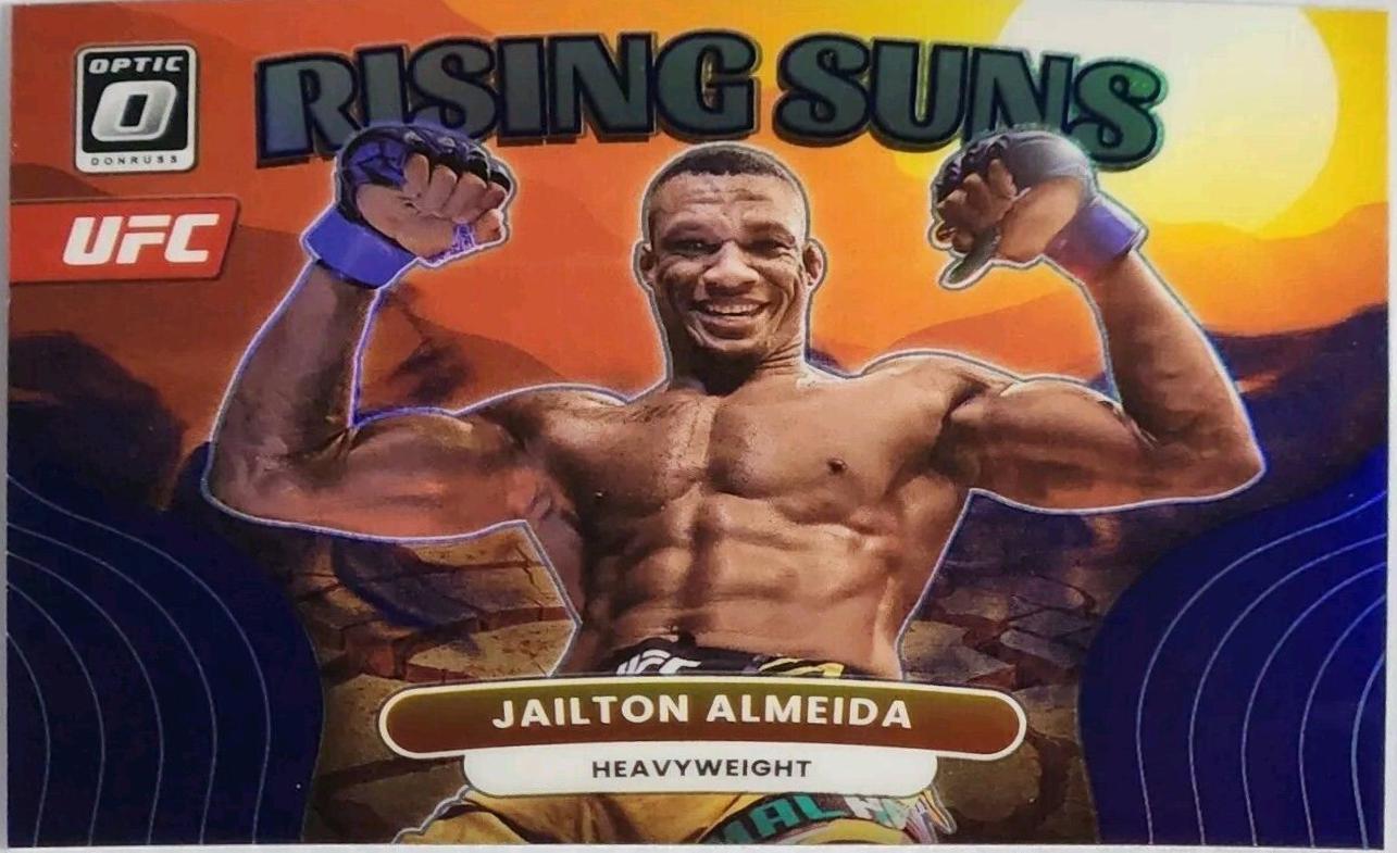 Jailton Almeida 2023 Panini Donruss Optic UFC Rising Suns #11 Purple