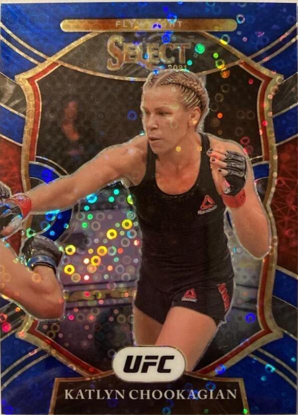 Katlyn Cerminara 2021 Panini Select UFC Concourse #17 Blue Disco