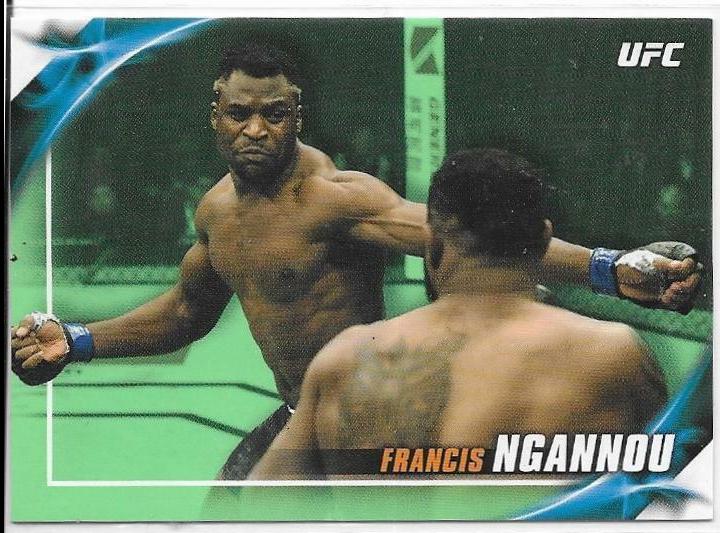 Francis Ngannou 2019 Topps UFC Knockout Base #17 Green