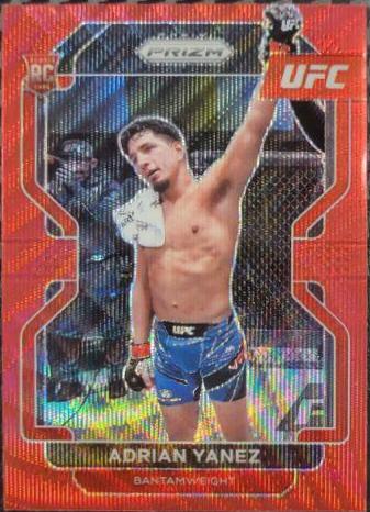 Adrian Yanez 2022 Panini Prizm UFC Base #107 Ruby Wave