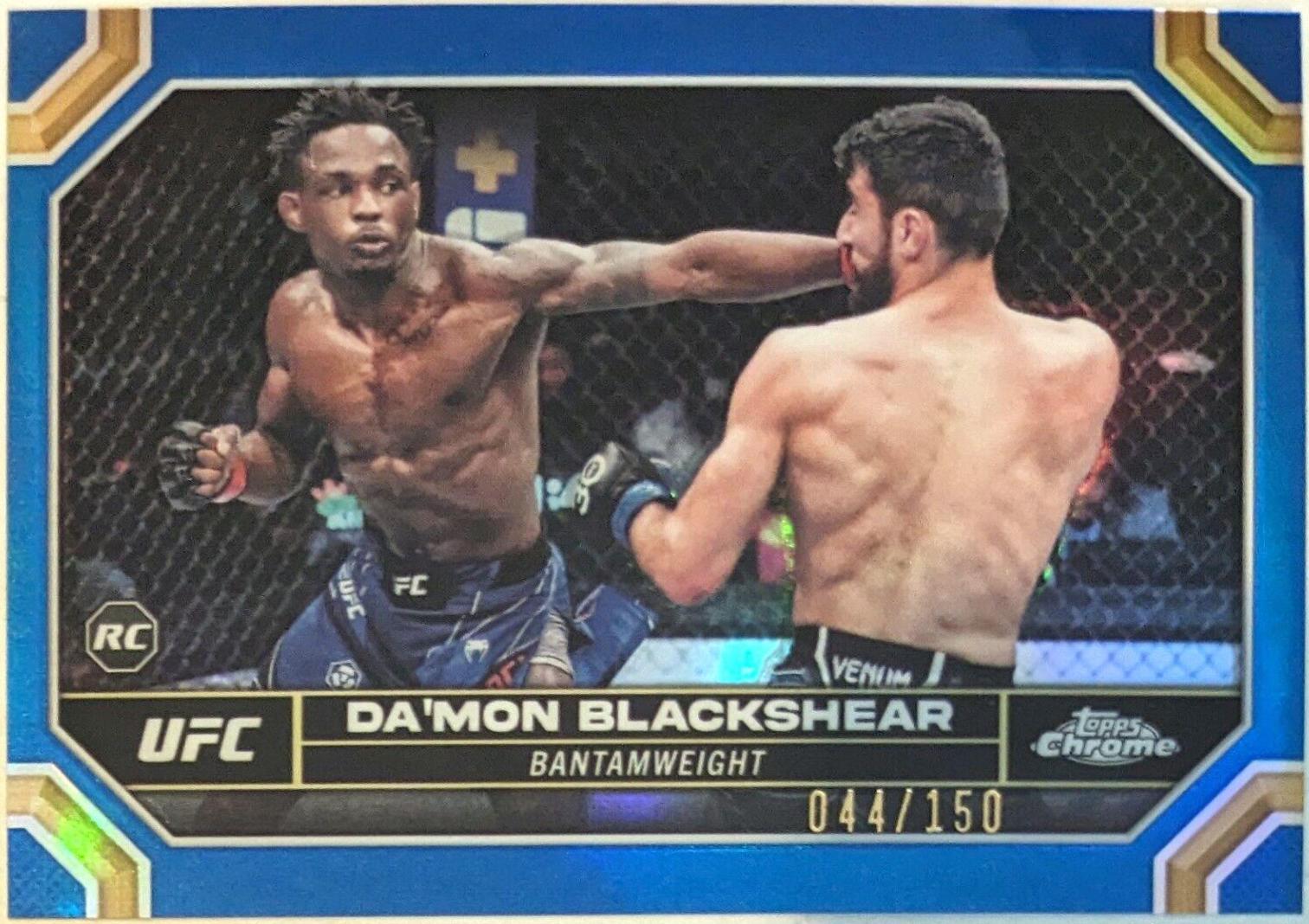 Da'Mon Blackshear 2024 Topps Chrome UFC Base #21 Blue Refractor