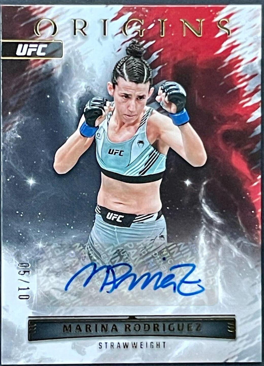 Marina Rodriguez 2023 Panini Chronicles UFC Origins Autographs #25 Gold