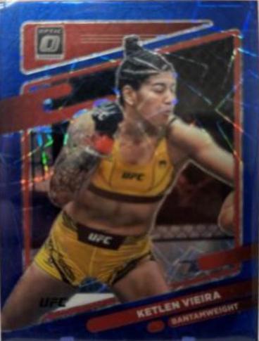 Ketlen Vieira 2022 Panini Donruss Optic UFC Base #55 Blue Velocity