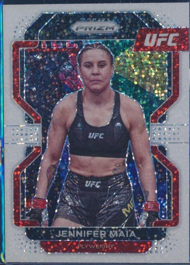 Jennifer Maia 2022 Panini Prizm UFC Base #165 White Sparkle
