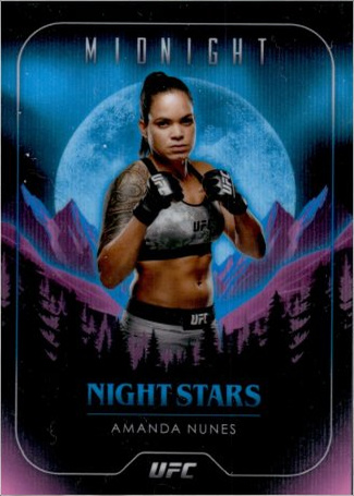 Amanda Nunes 2024 Topps Midnight UFC Night Stars #NS-1 Moon Beam