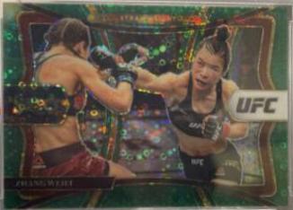 Zhang Weili 2021 Panini Select UFC Premier Level #130 Green Disco