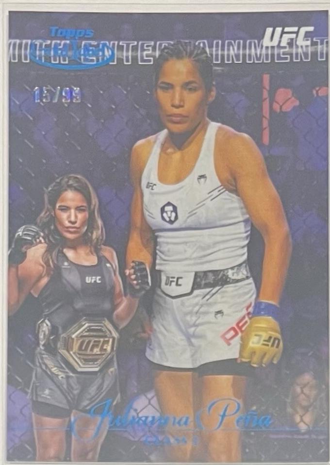 Julianna Peña 2024 Topps Gold Label UFC Base Class II #21 Blue