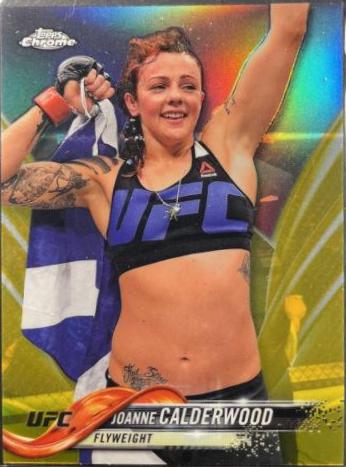 Joanne Wood 2018 Topps Chrome UFC Base #44 Gold