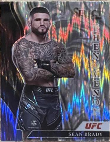 Sean Brady 2022 Panini Select UFC Phenomenon #5 Flash