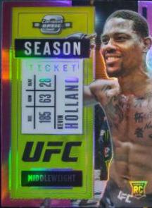 Kevin Holland 2021 Panini Chronicles UFC Base Contenders Optic Season Ticket #266 Pink