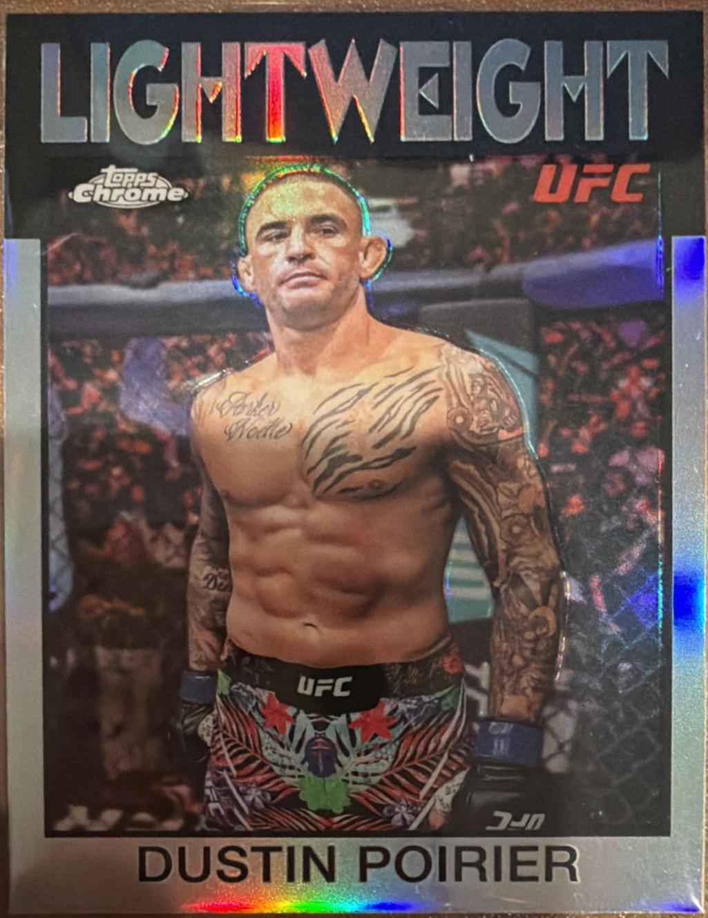 Dustin Poirier 2026 Topps Chrome UFC 1986 Topps #86-11 Refractor