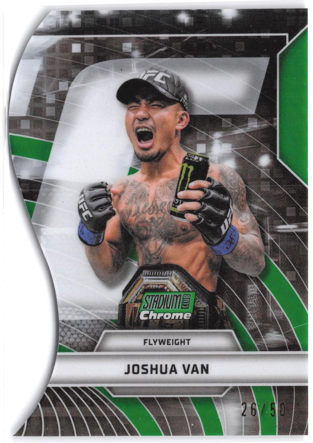 Joshua Van 2026 Topps Stadium Club UFC Triumvirates #TV-42 Superfractor