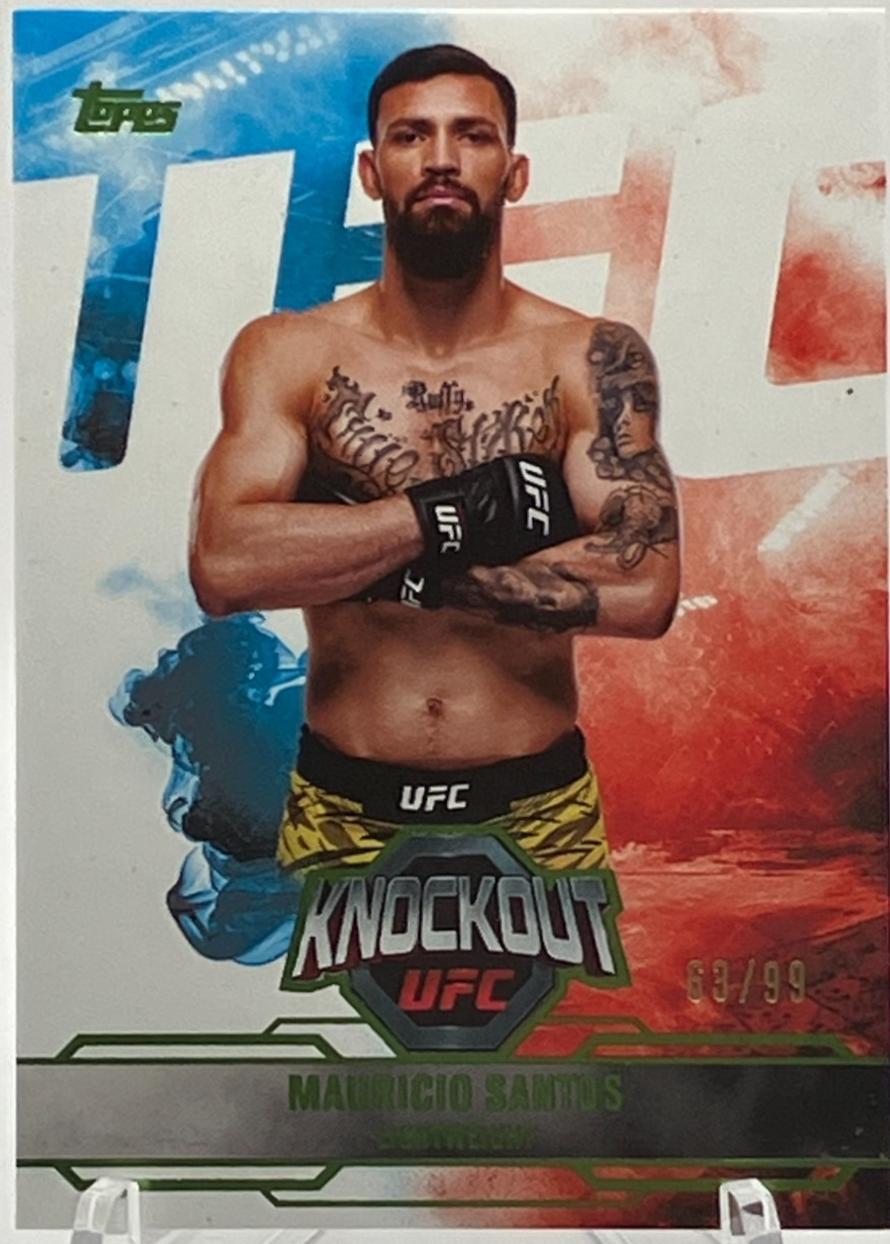 Mauricio Ruffy 2025 Topps Knockout UFC Base #18 Lime Green